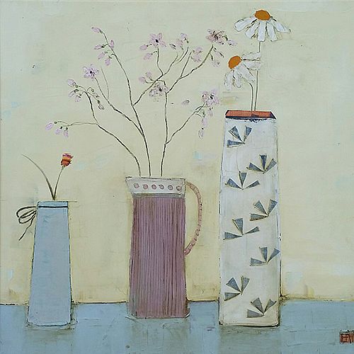 Eithne  Roberts - Pink jug long vase